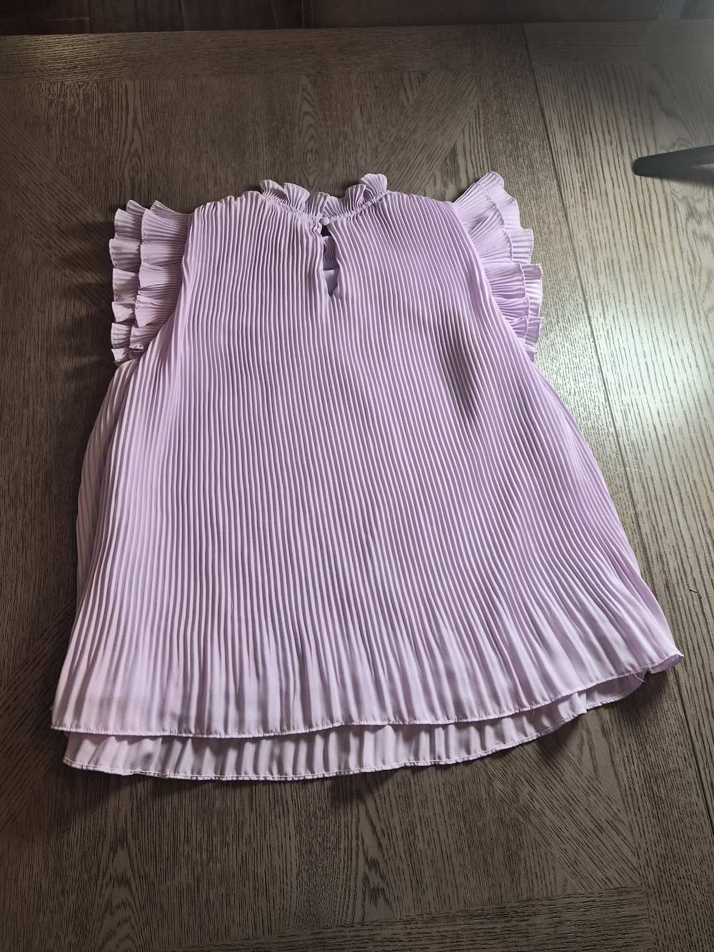 TCEC Light Pink Pleated Ruffle Tank Top - Picture 3 of 3